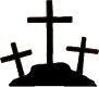 3 crosses on a hill