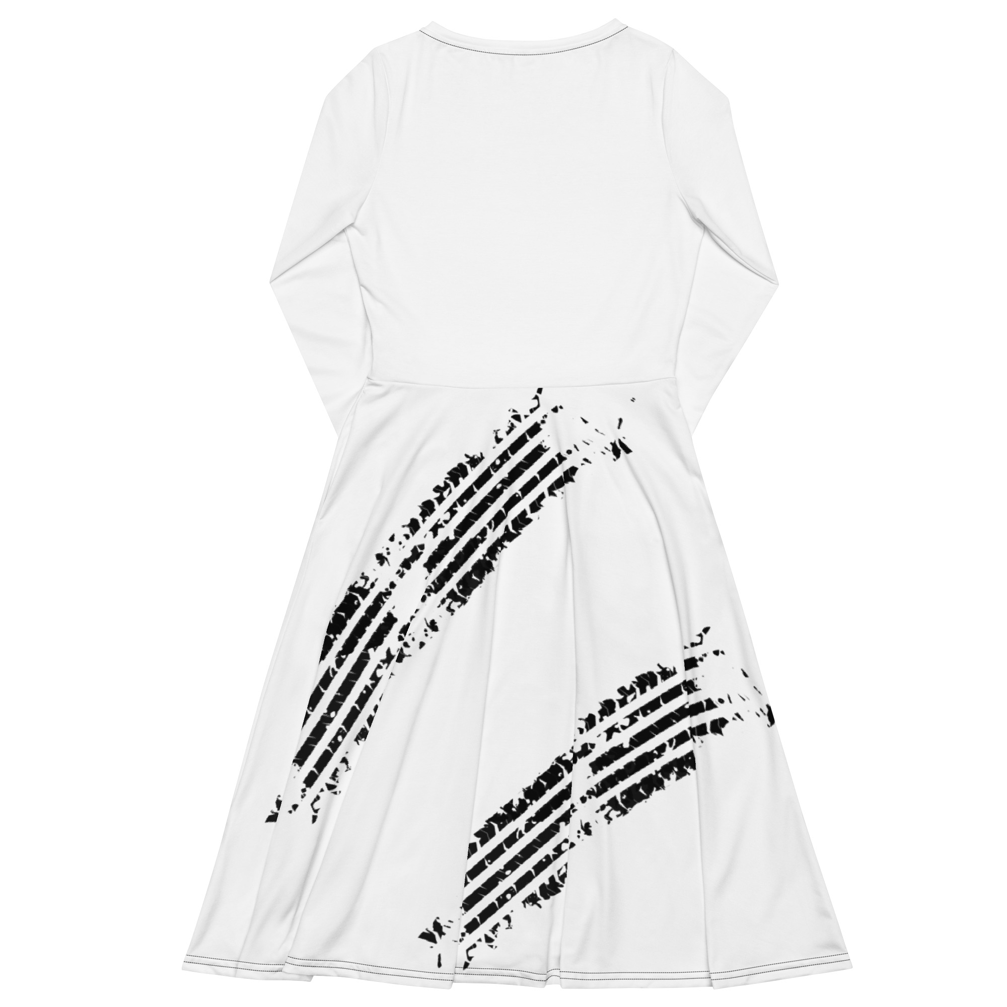 YB All-over Long sleeve midi dress