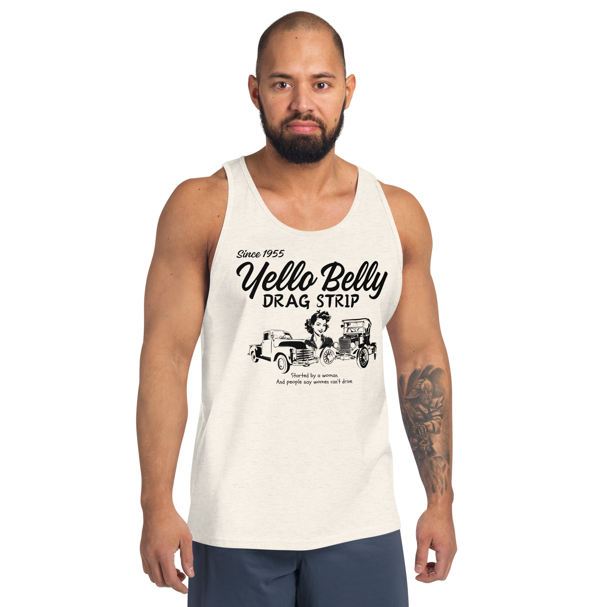 Started by A Woman-Men's Tank Top