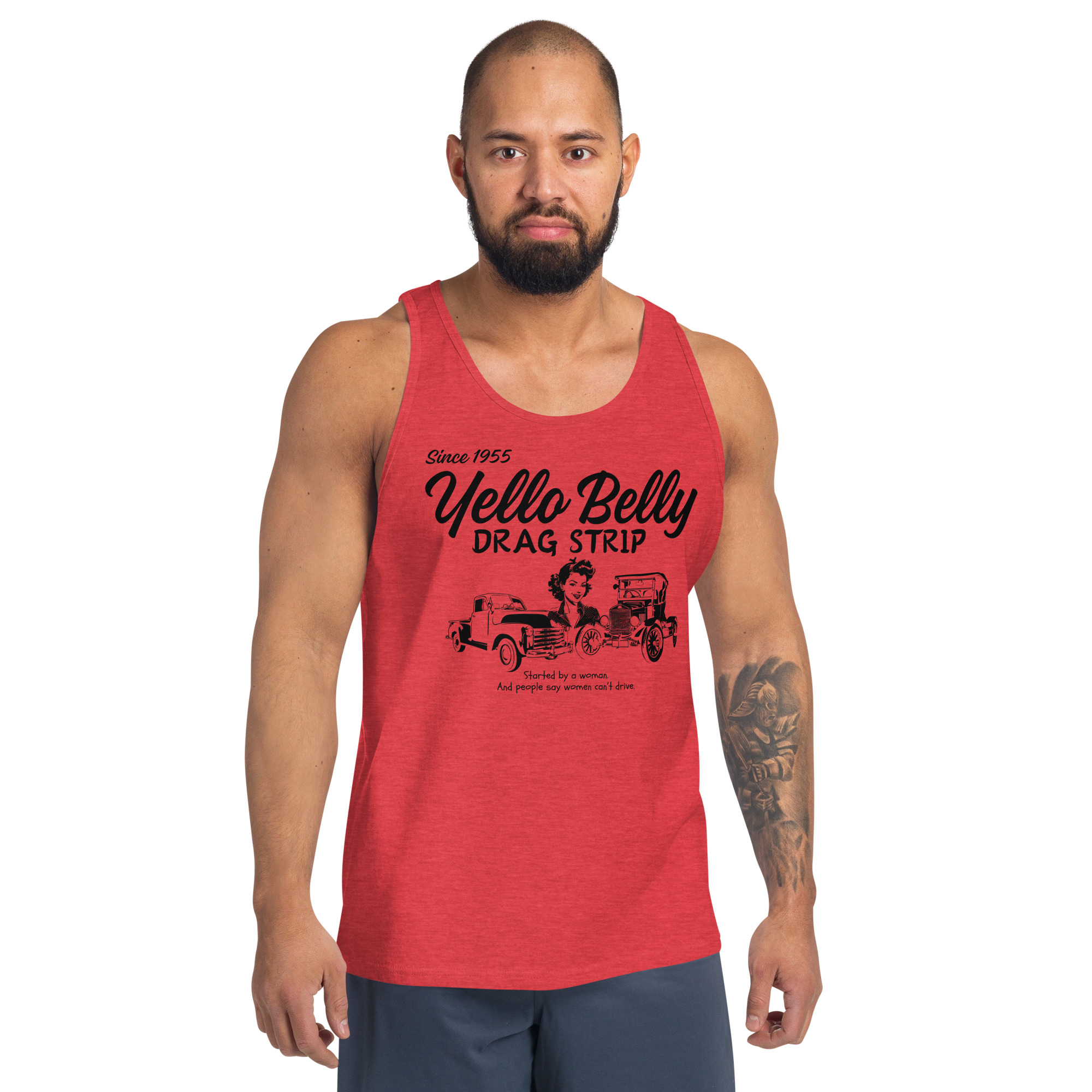 Started by A Woman-Men's Tank Top