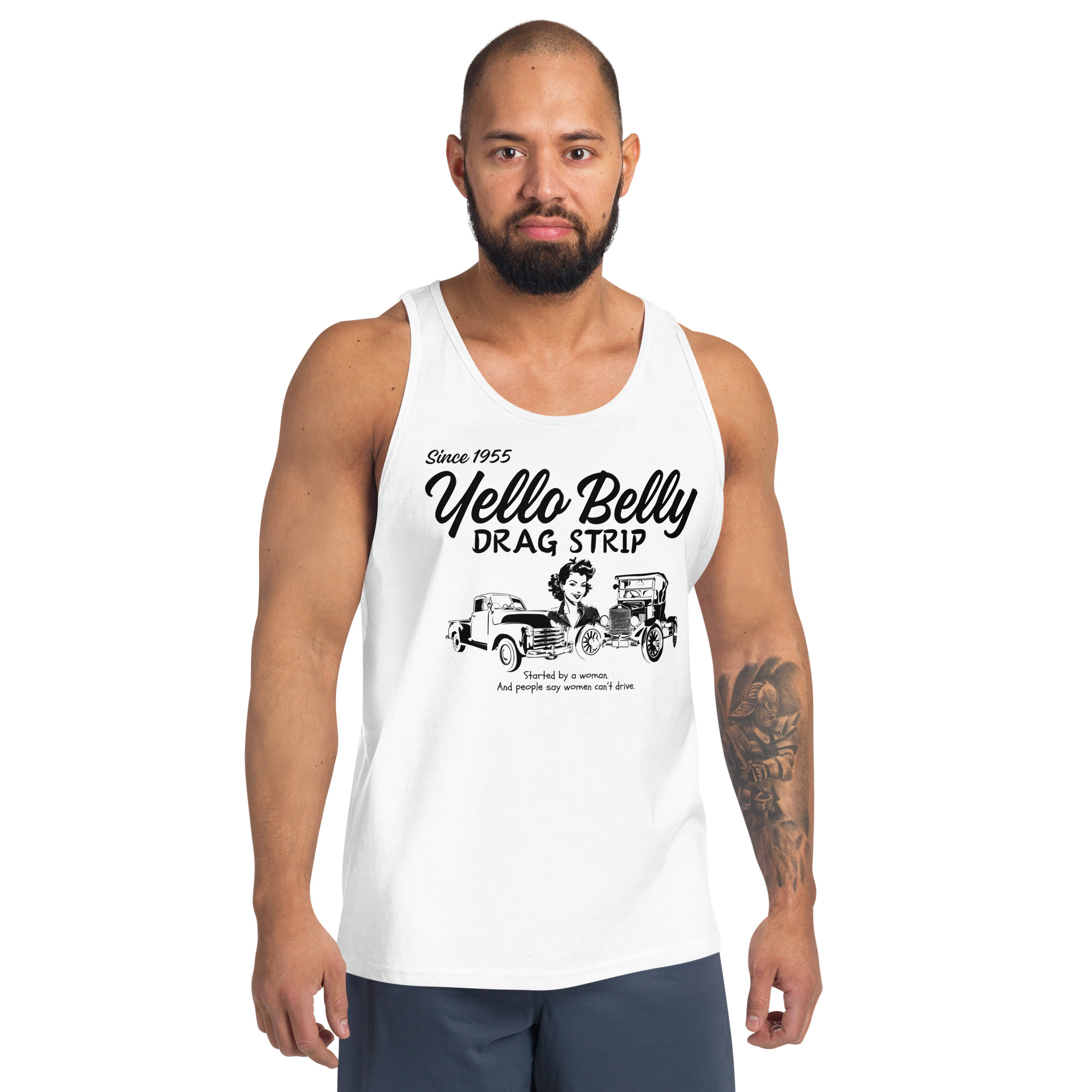 Started by A Woman-Men's Tank Top