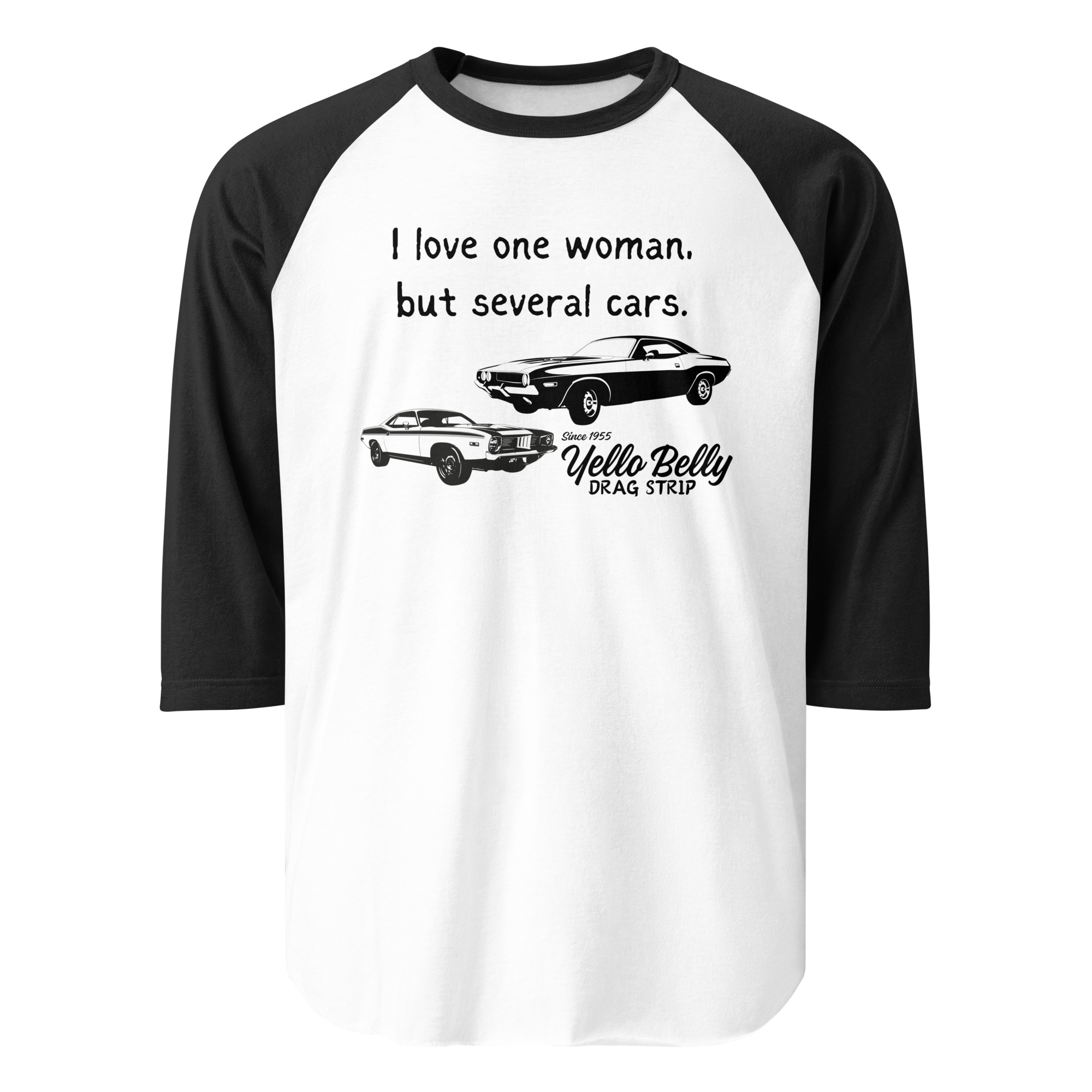 I Love One Woman-3/4 sleeve raglan shirt