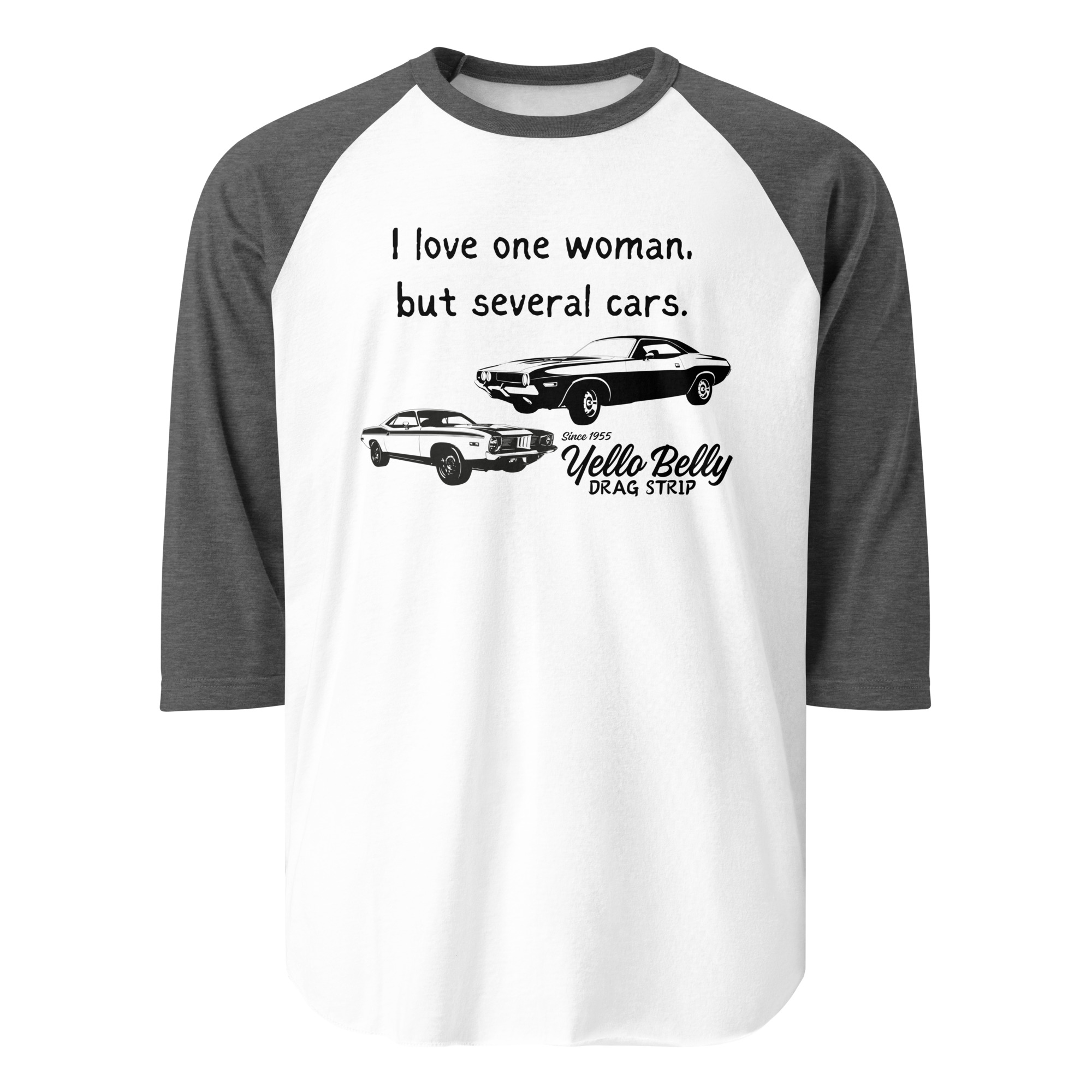 I Love One Woman-3/4 sleeve raglan shirt