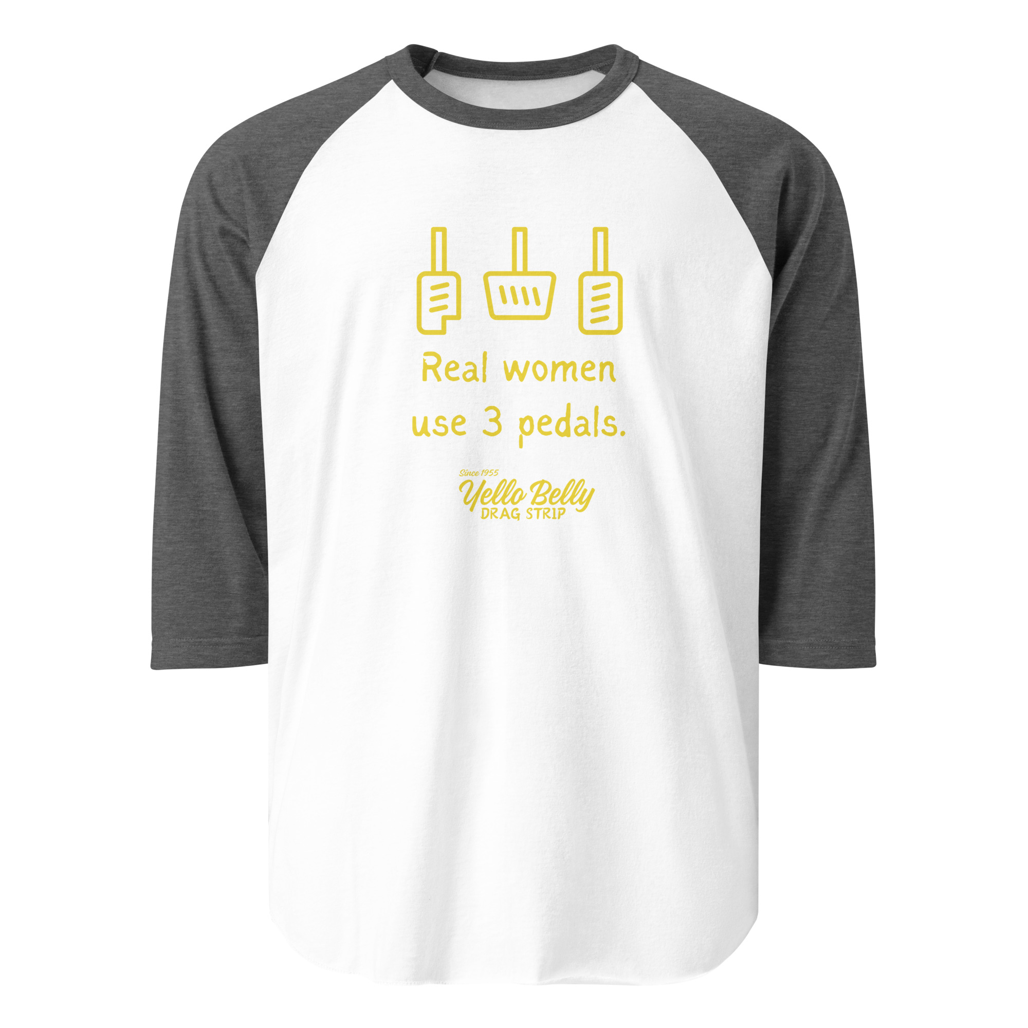Real Women 3 Pedals-3/4 sleeve raglan shirt