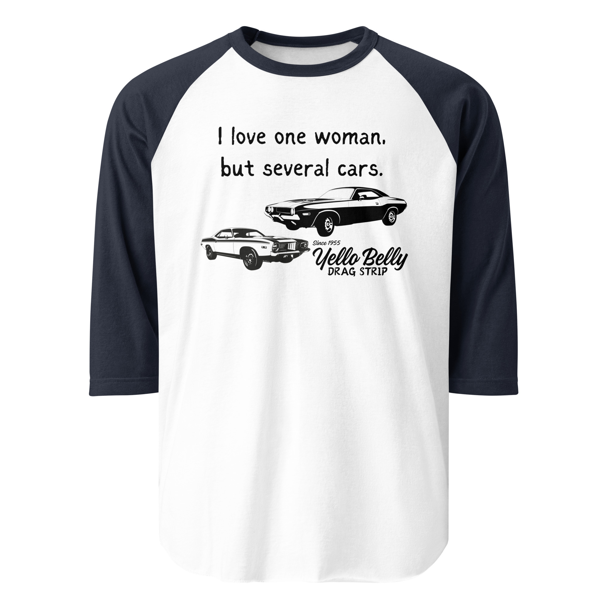 I Love One Woman-3/4 sleeve raglan shirt