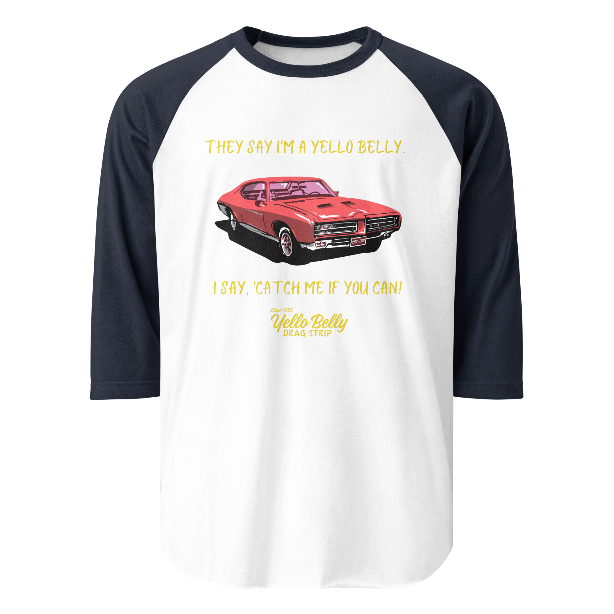 Catch Me Gold-3/4 sleeve raglan shirt