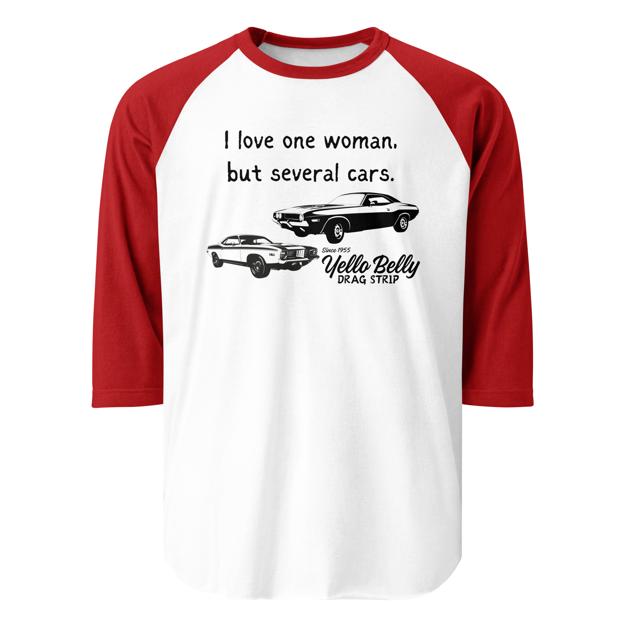 I Love One Woman-3/4 sleeve raglan shirt