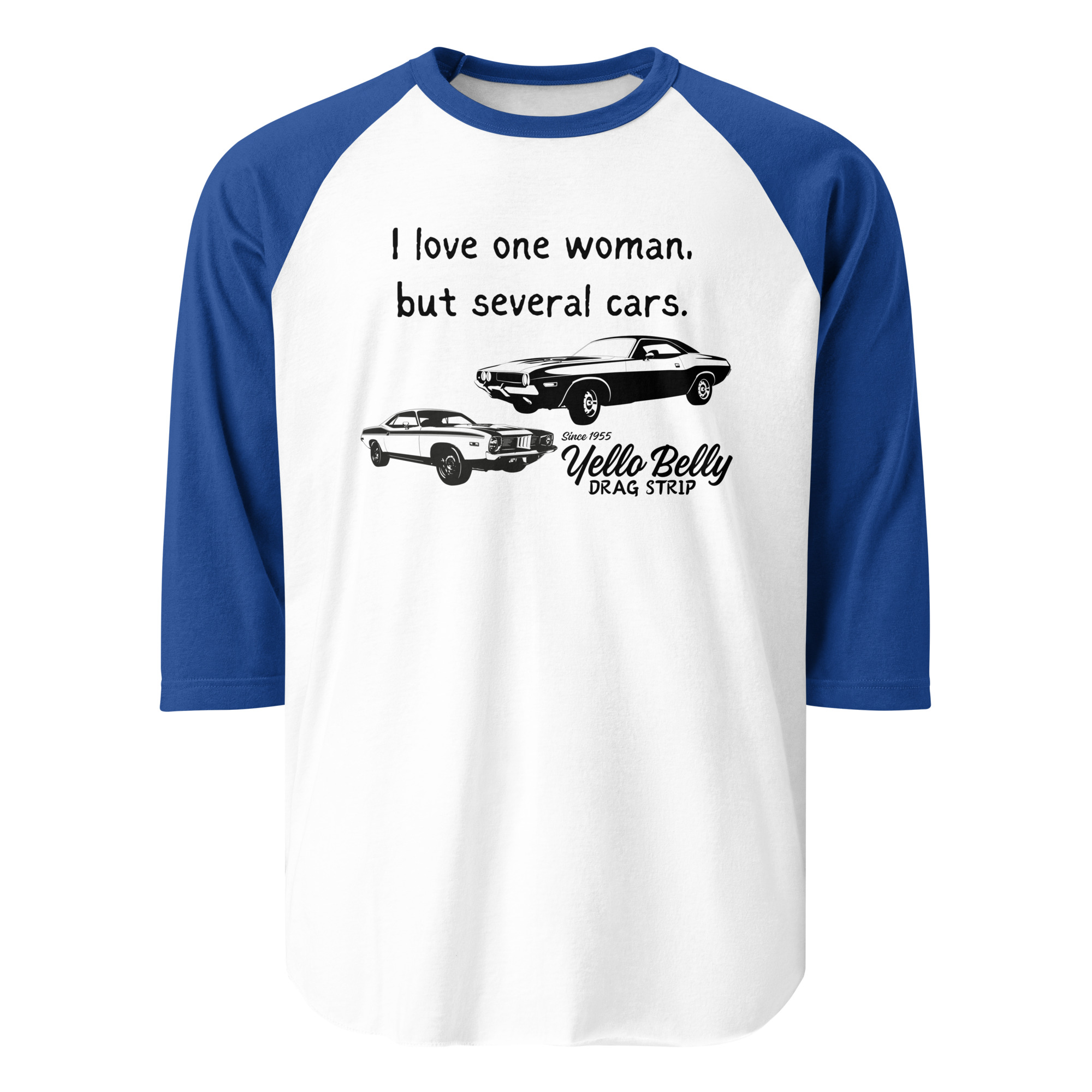 I Love One Woman-3/4 sleeve raglan shirt