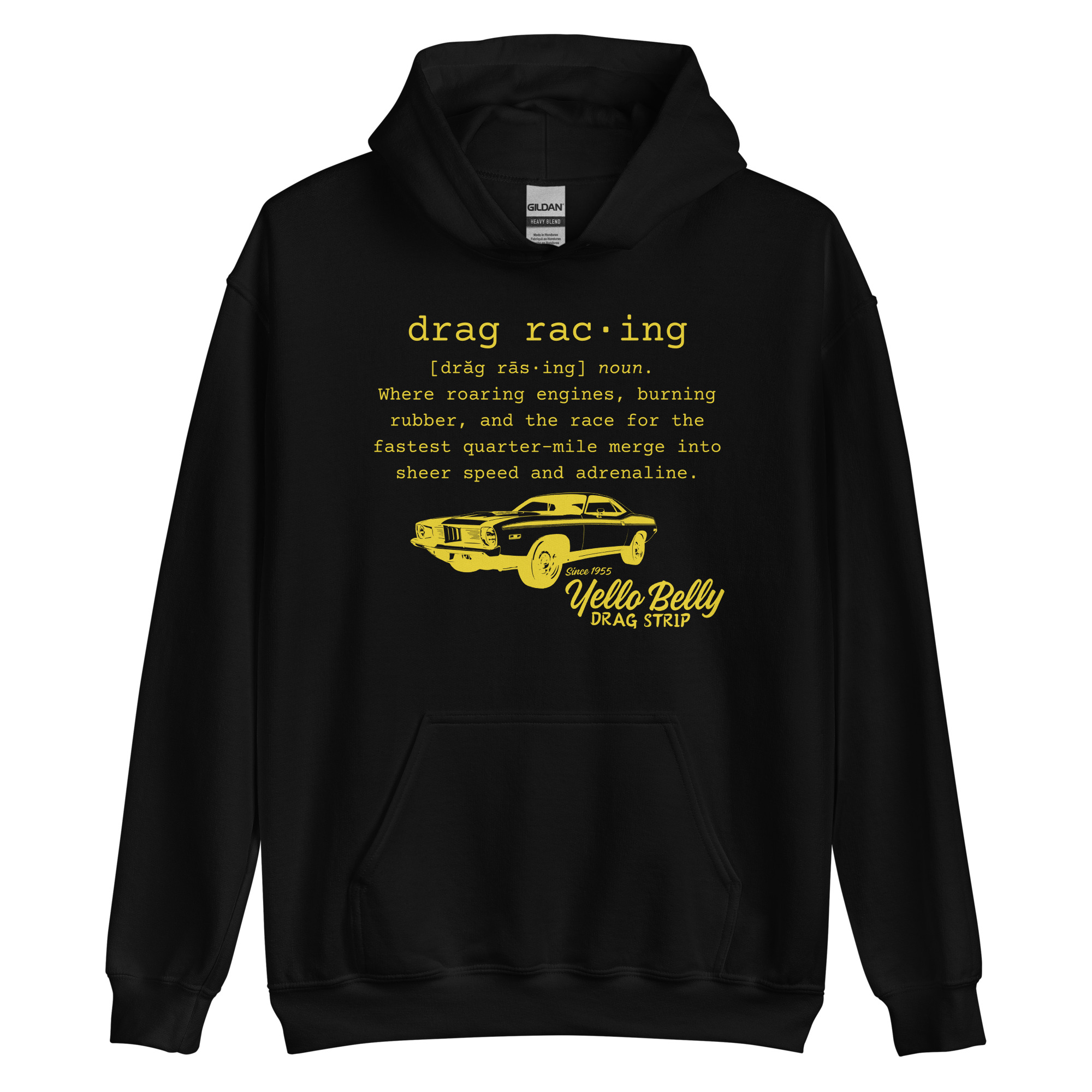 Def Drag Racing Gold-Unisex Hoodie