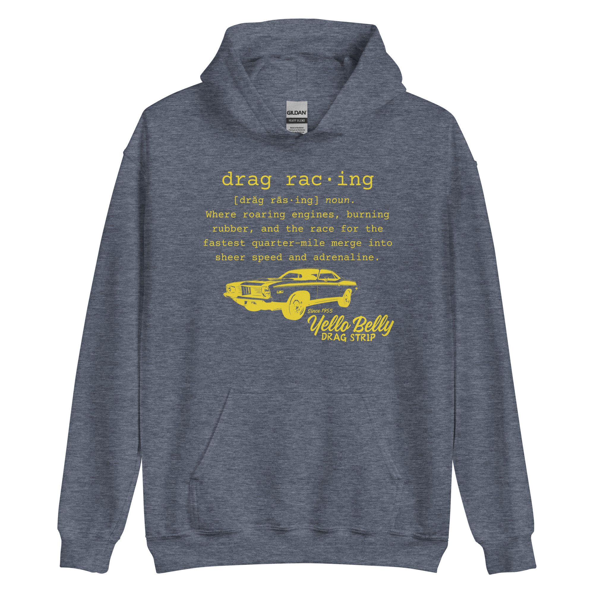 Def Drag Racing Gold-Unisex Hoodie
