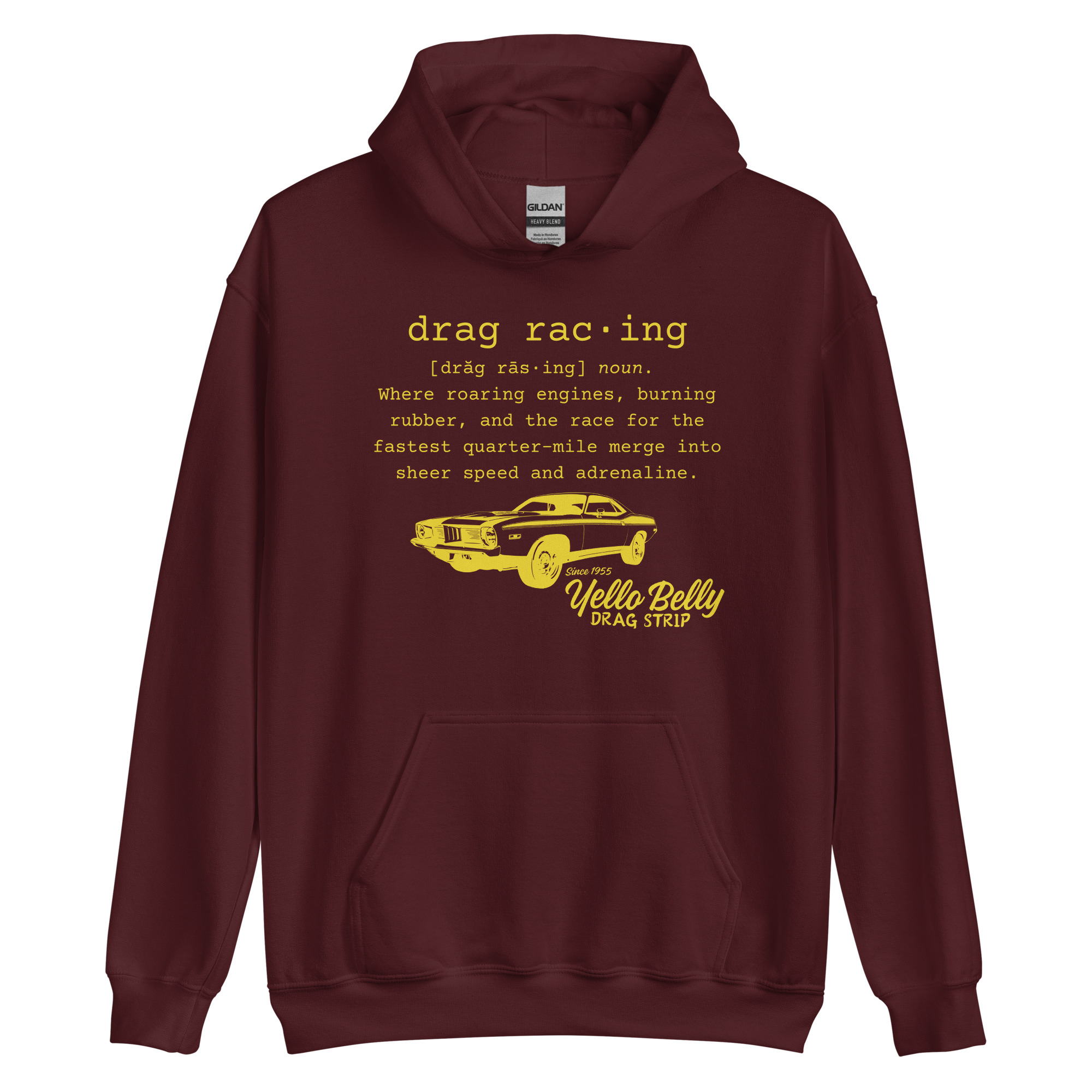 Def Drag Racing Gold-Unisex Hoodie