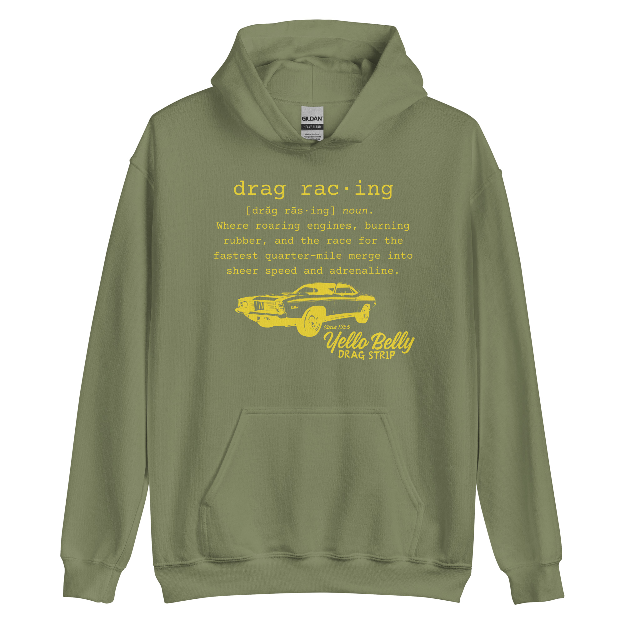 Def Drag Racing Gold-Unisex Hoodie