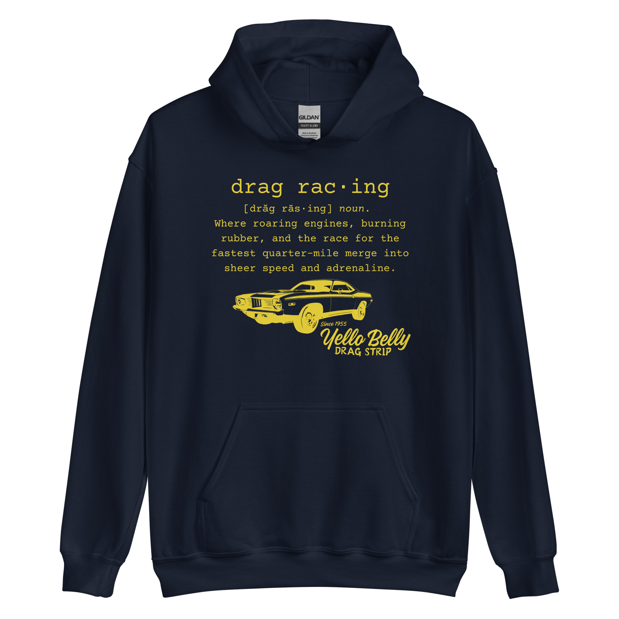 Def Drag Racing Gold-Unisex Hoodie
