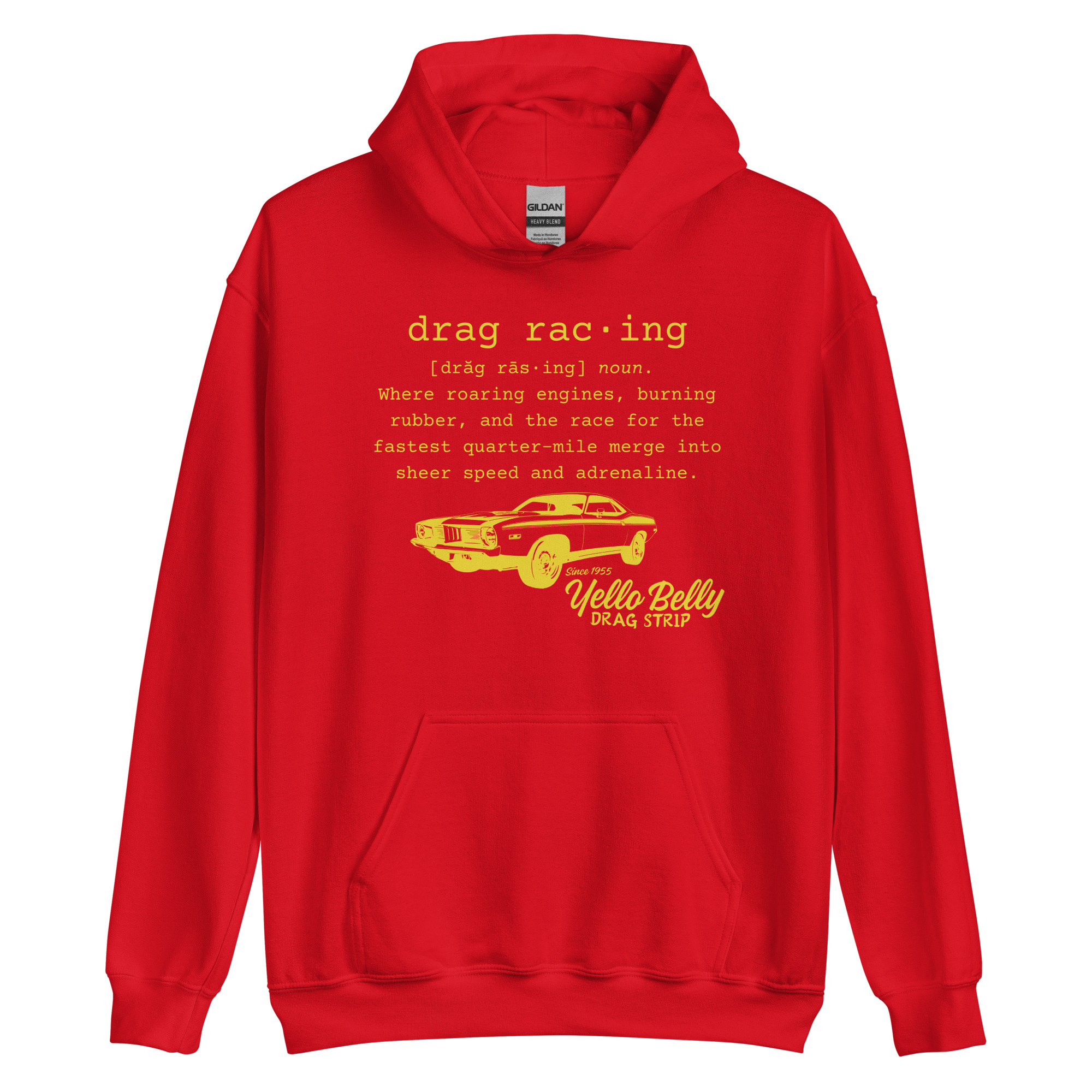 Def Drag Racing Gold-Unisex Hoodie