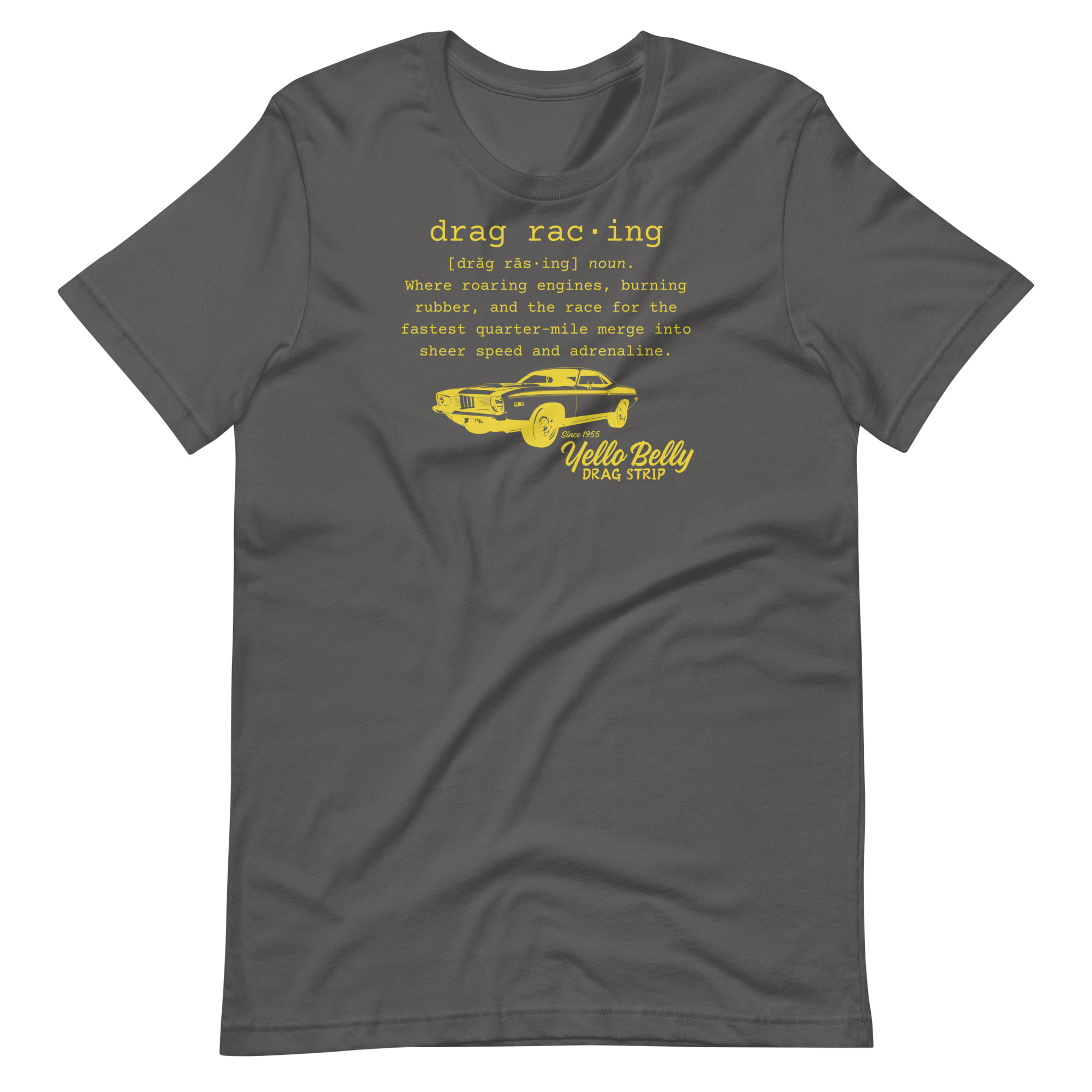 Def Drag Racing-Gold-Unisex t-shirt