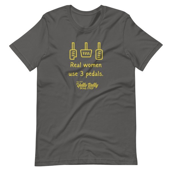 Real Women 3 Pedals-Gold-Unisex t-shirt