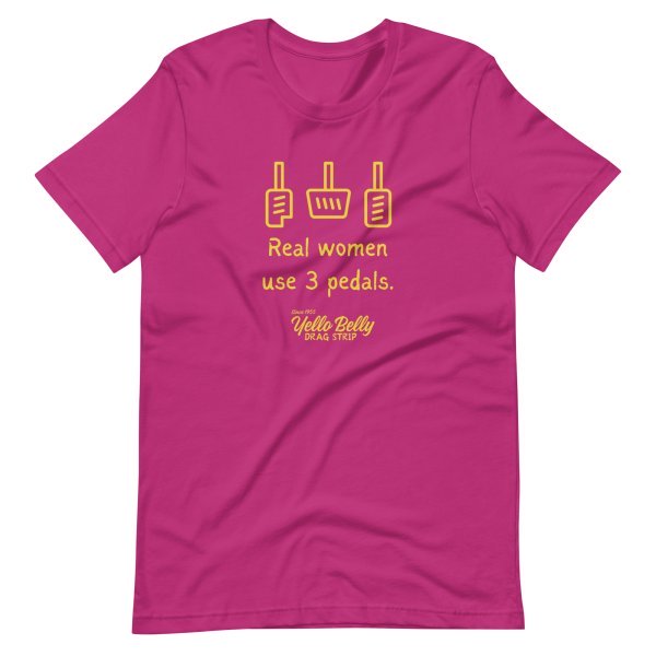 Real Women 3 Pedals-Gold-Unisex t-shirt