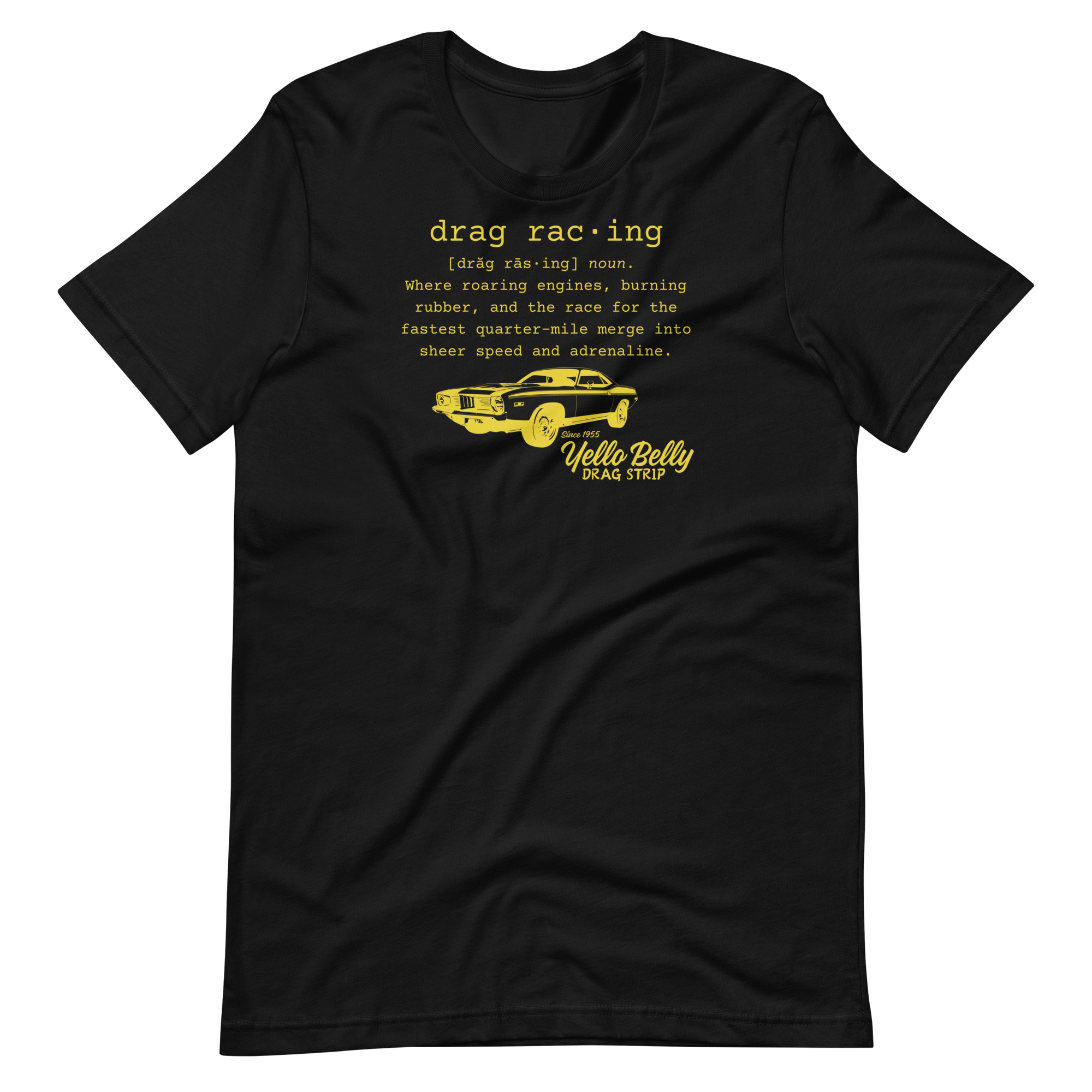 Def Drag Racing-Gold-Unisex t-shirt