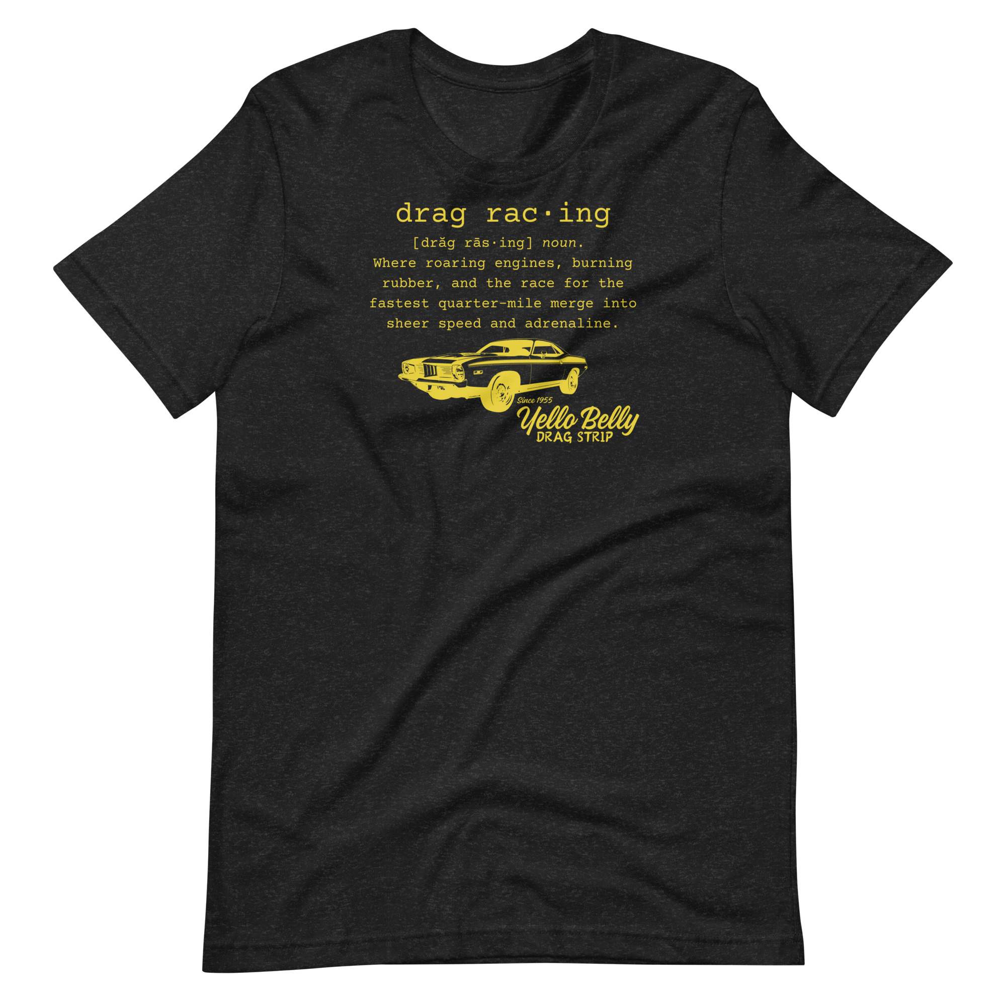 Def Drag Racing-Gold-Unisex t-shirt