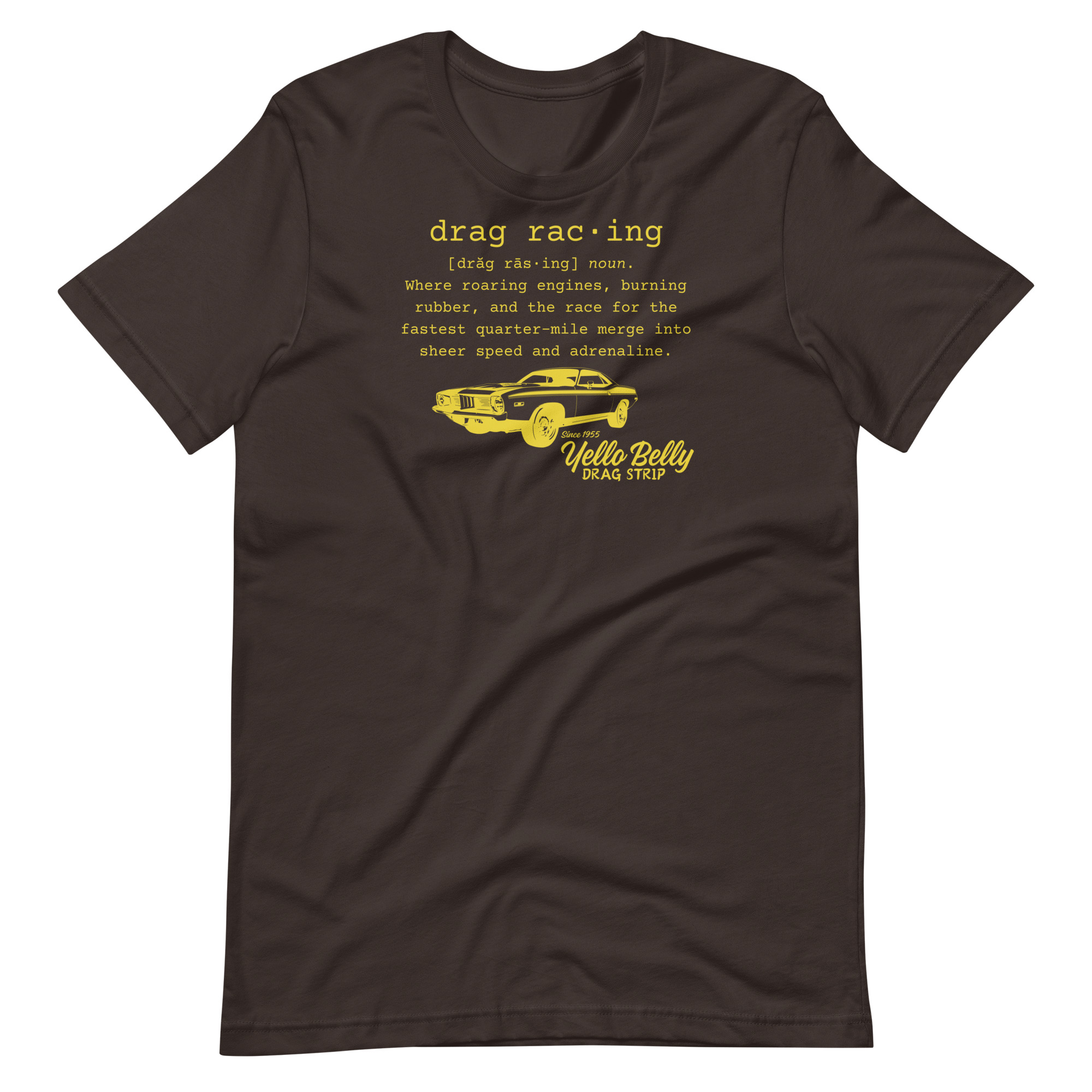 Def Drag Racing-Gold-Unisex t-shirt