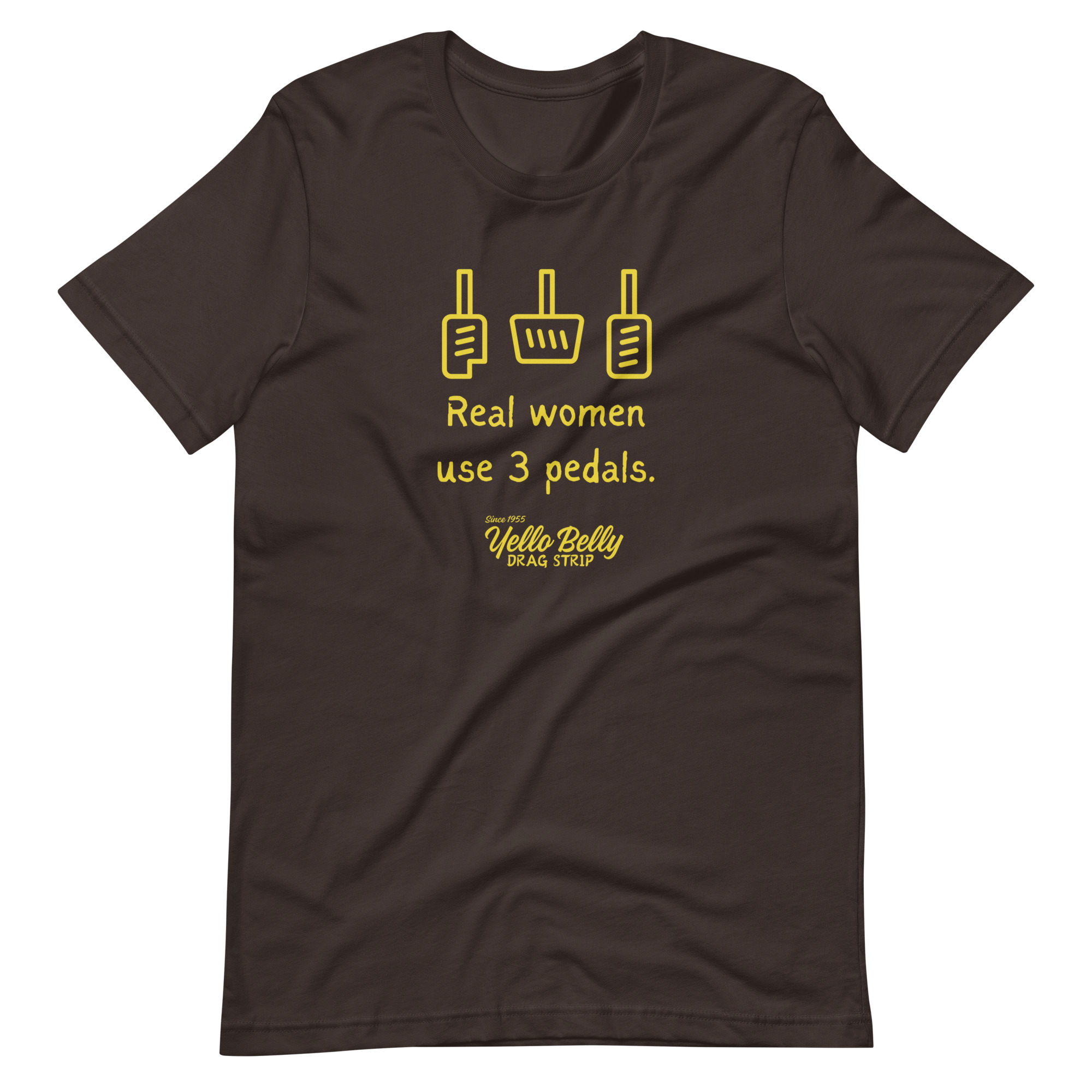 Real Women 3 Pedals-Gold-Unisex t-shirt