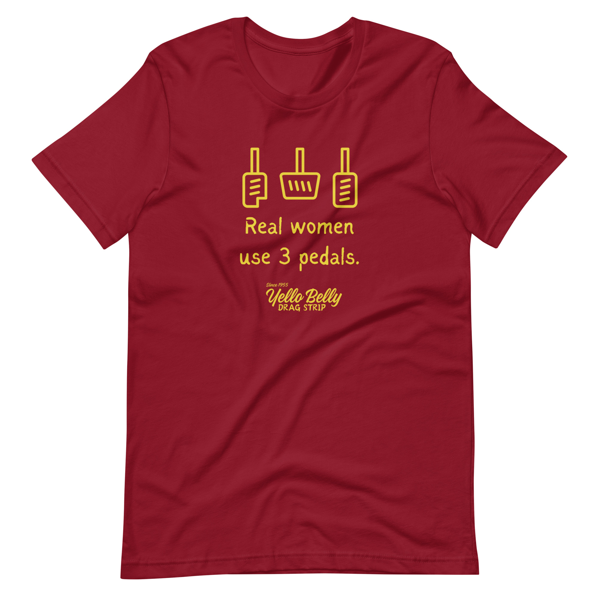 Real Women 3 Pedals-Gold-Unisex t-shirt