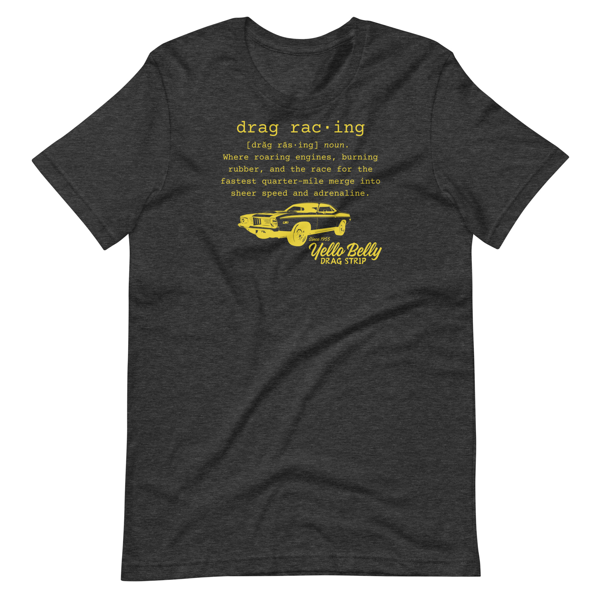 Def Drag Racing-Gold-Unisex t-shirt