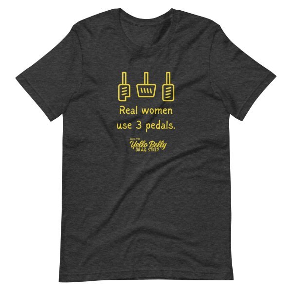Real Women 3 Pedals-Gold-Unisex t-shirt