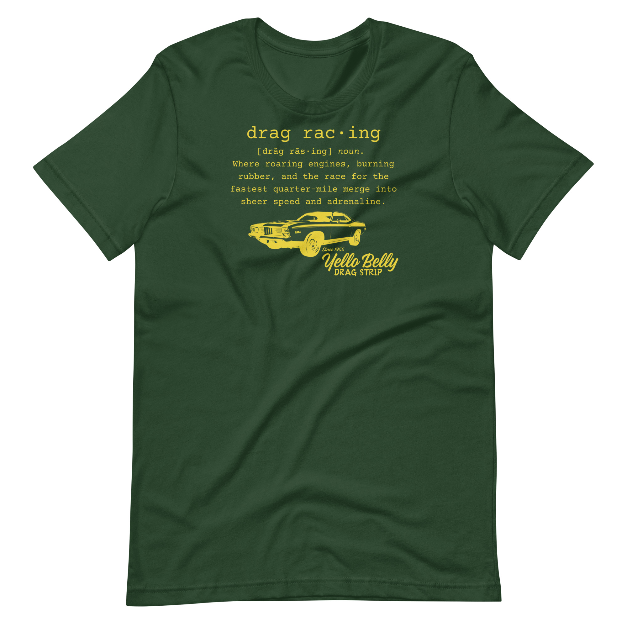Def Drag Racing-Gold-Unisex t-shirt