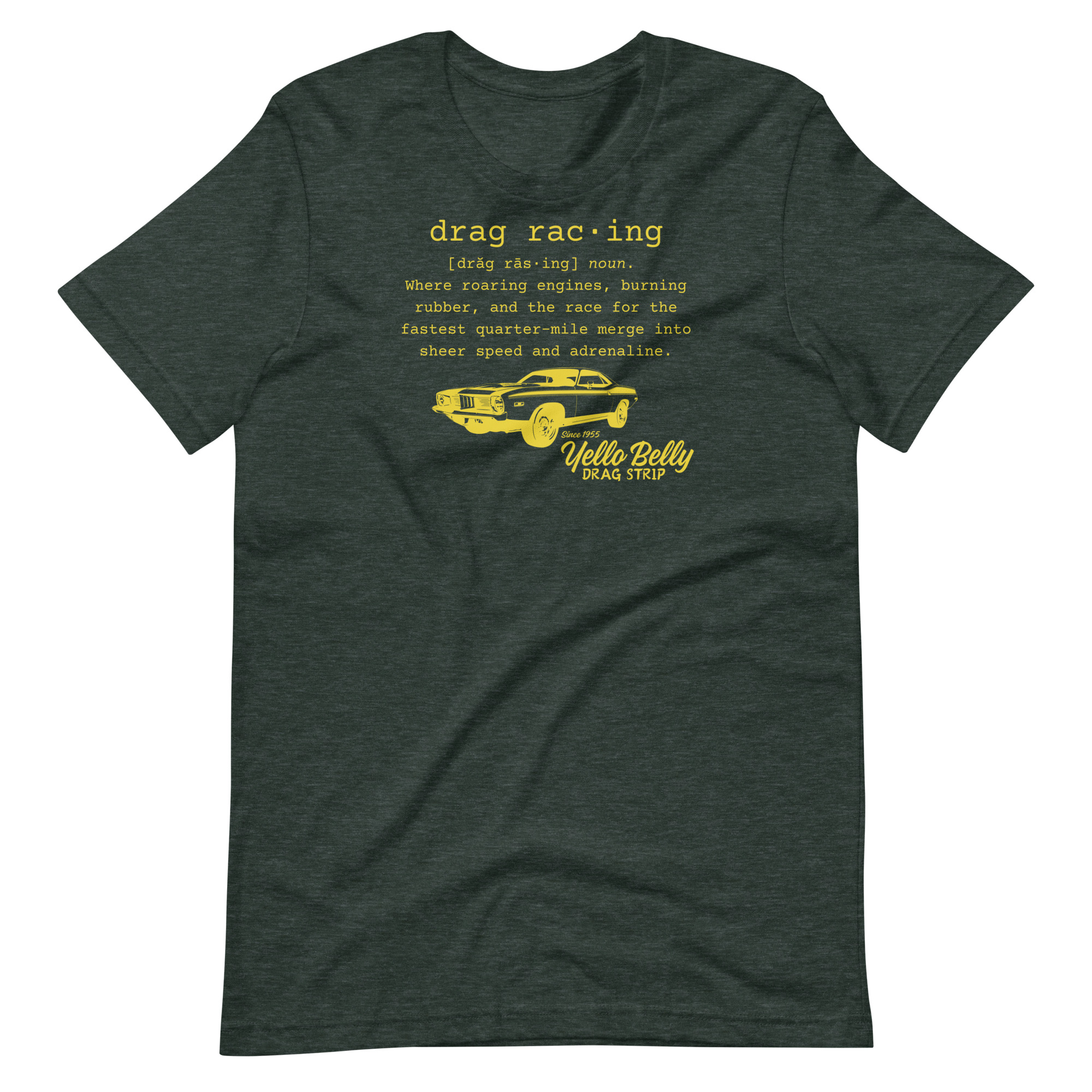 Def Drag Racing-Gold-Unisex t-shirt