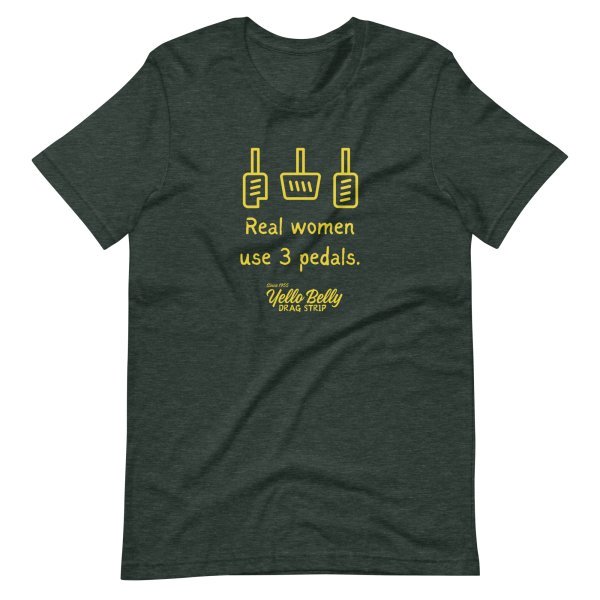 Real Women 3 Pedals-Gold-Unisex t-shirt