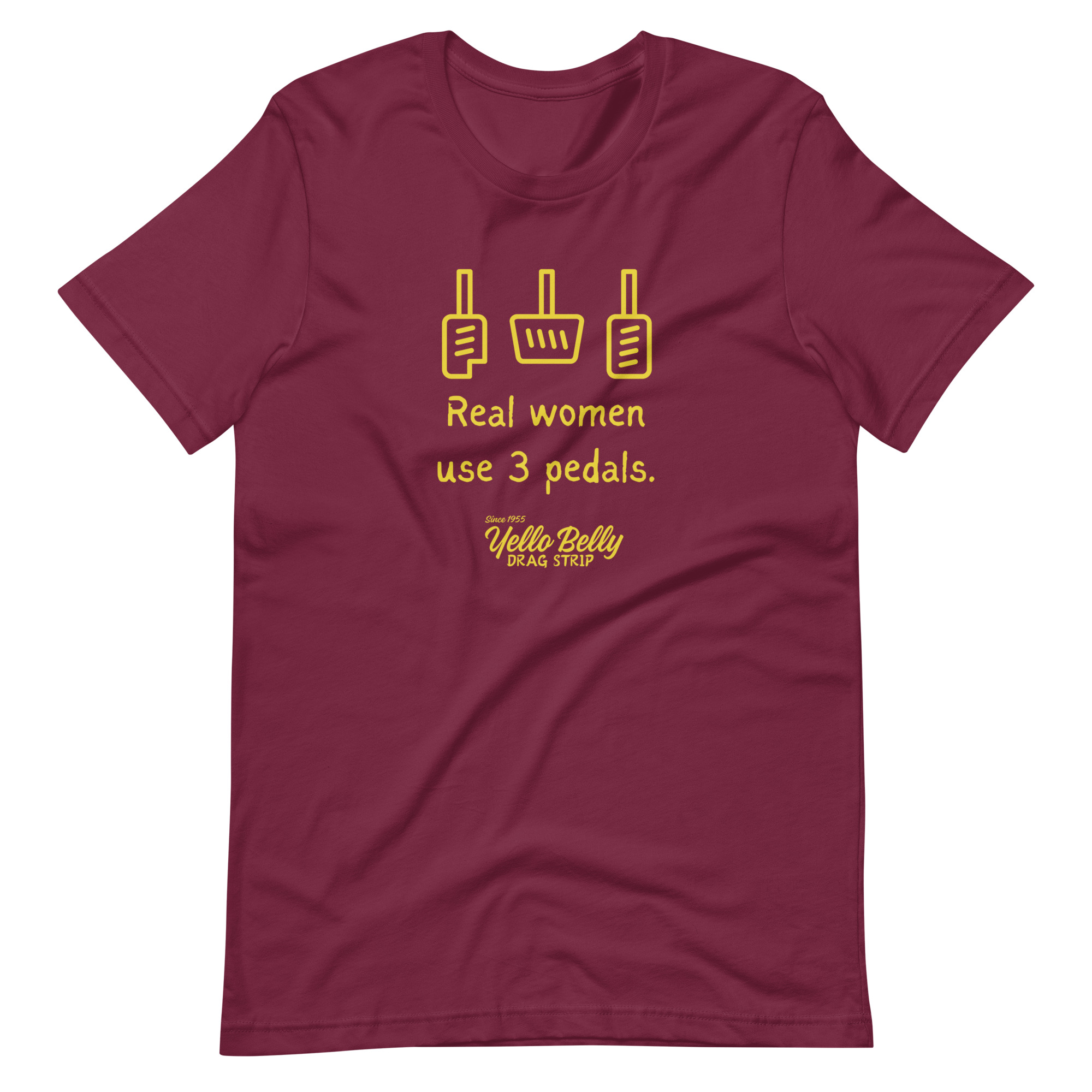 Real Women 3 Pedals-Gold-Unisex t-shirt