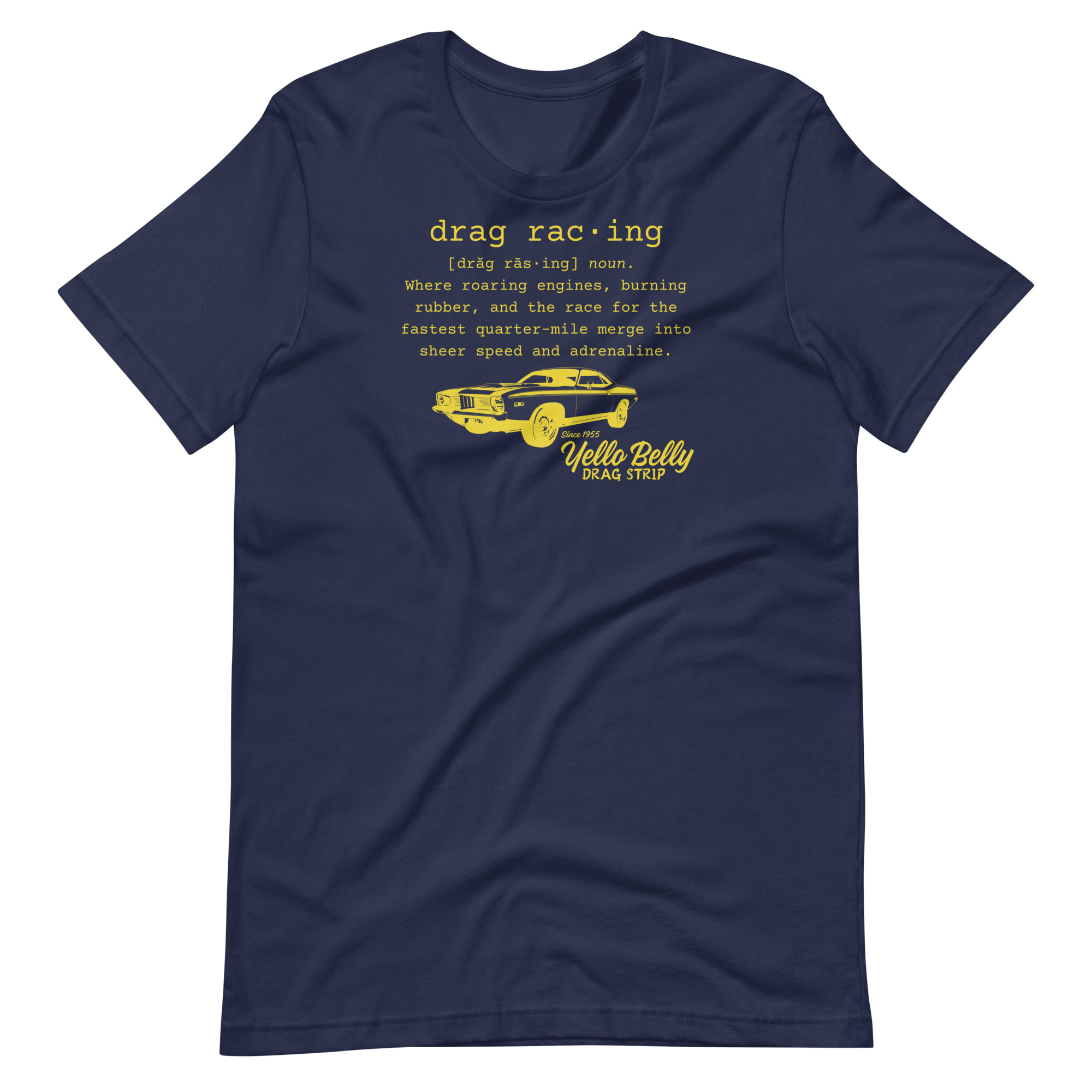 Def Drag Racing-Gold-Unisex t-shirt