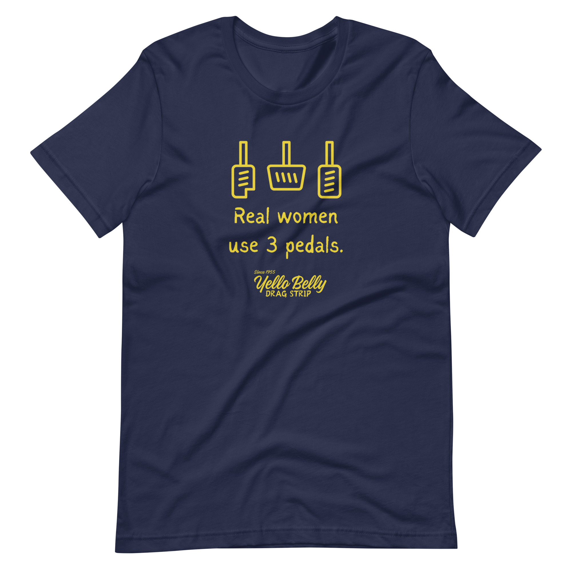 Real Women 3 Pedals-Gold-Unisex t-shirt