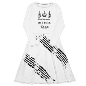 YB All-over Long sleeve midi dress
