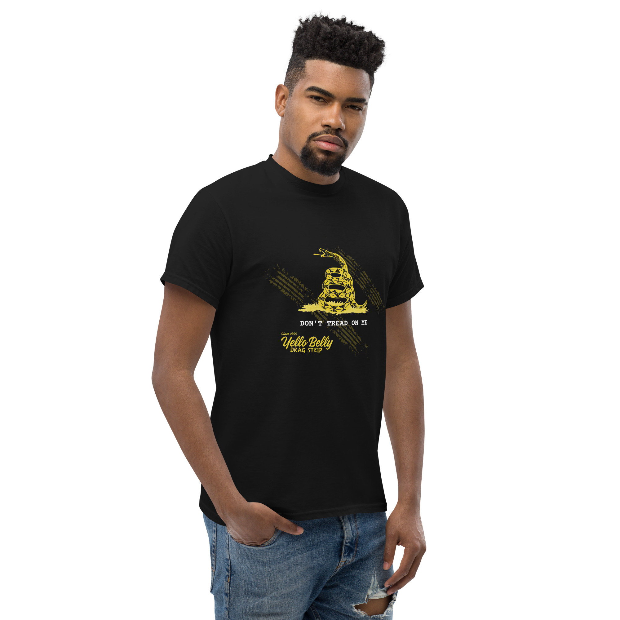 YB Don't Tread On Me Tee-Gold