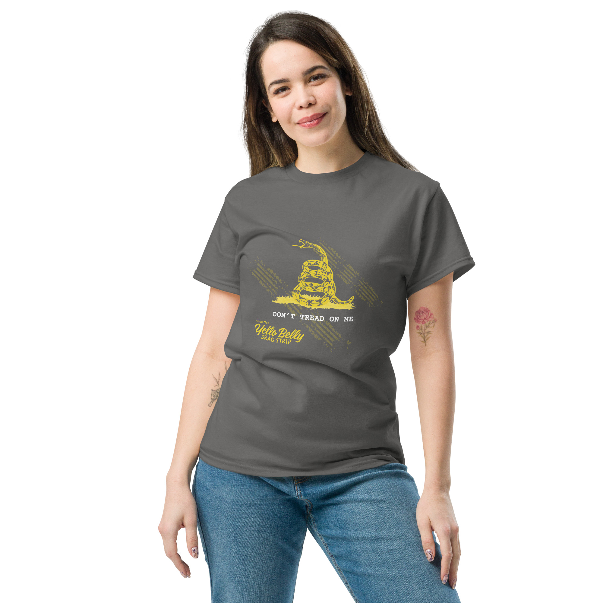 YB Don't Tread On Me Tee-Gold