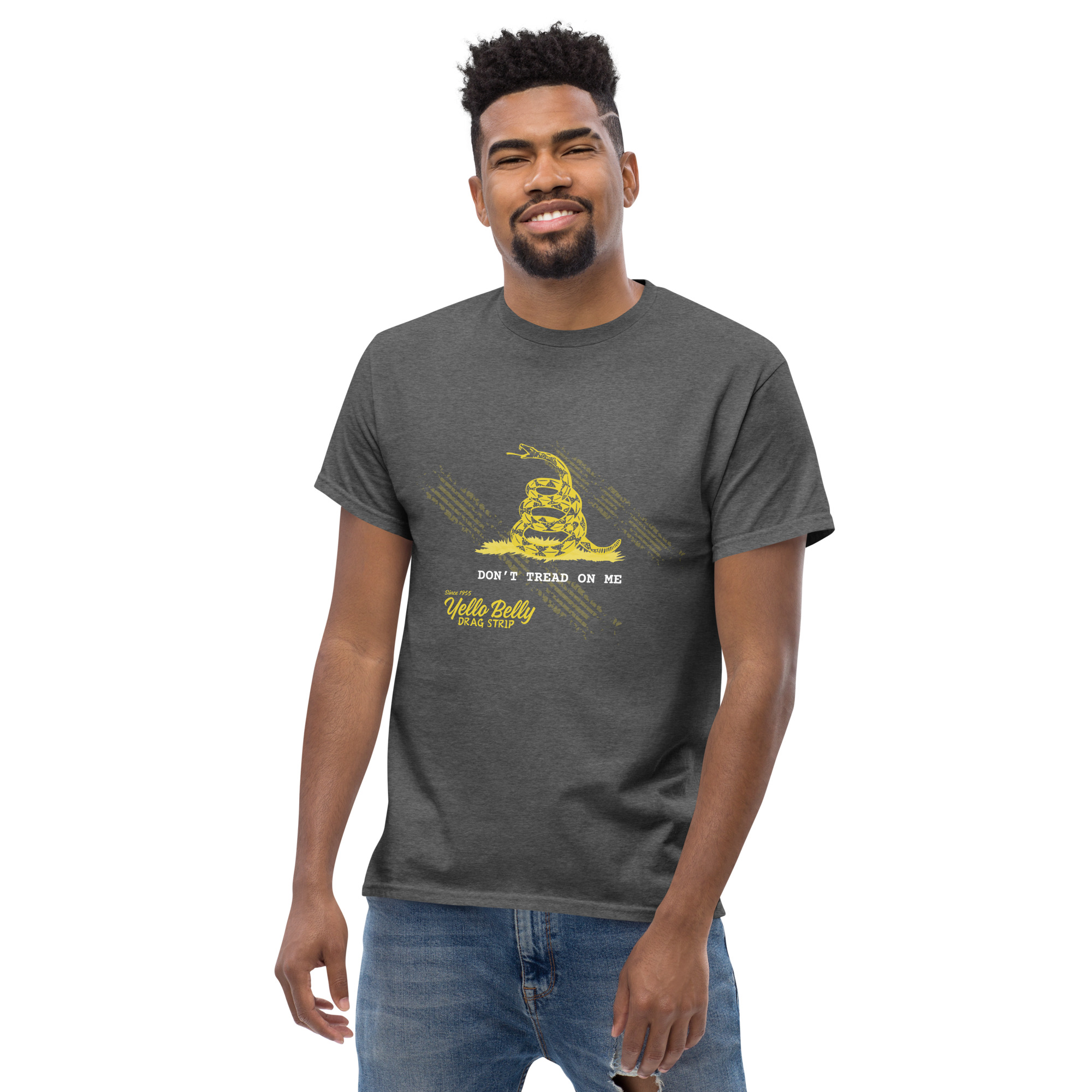 YB Don't Tread On Me Tee-Gold