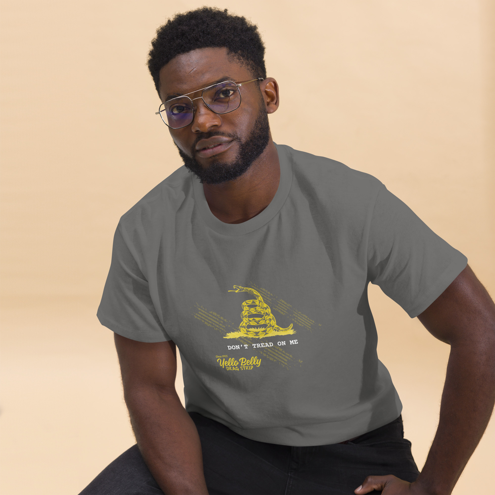 YB Don't Tread On Me Tee-Gold
