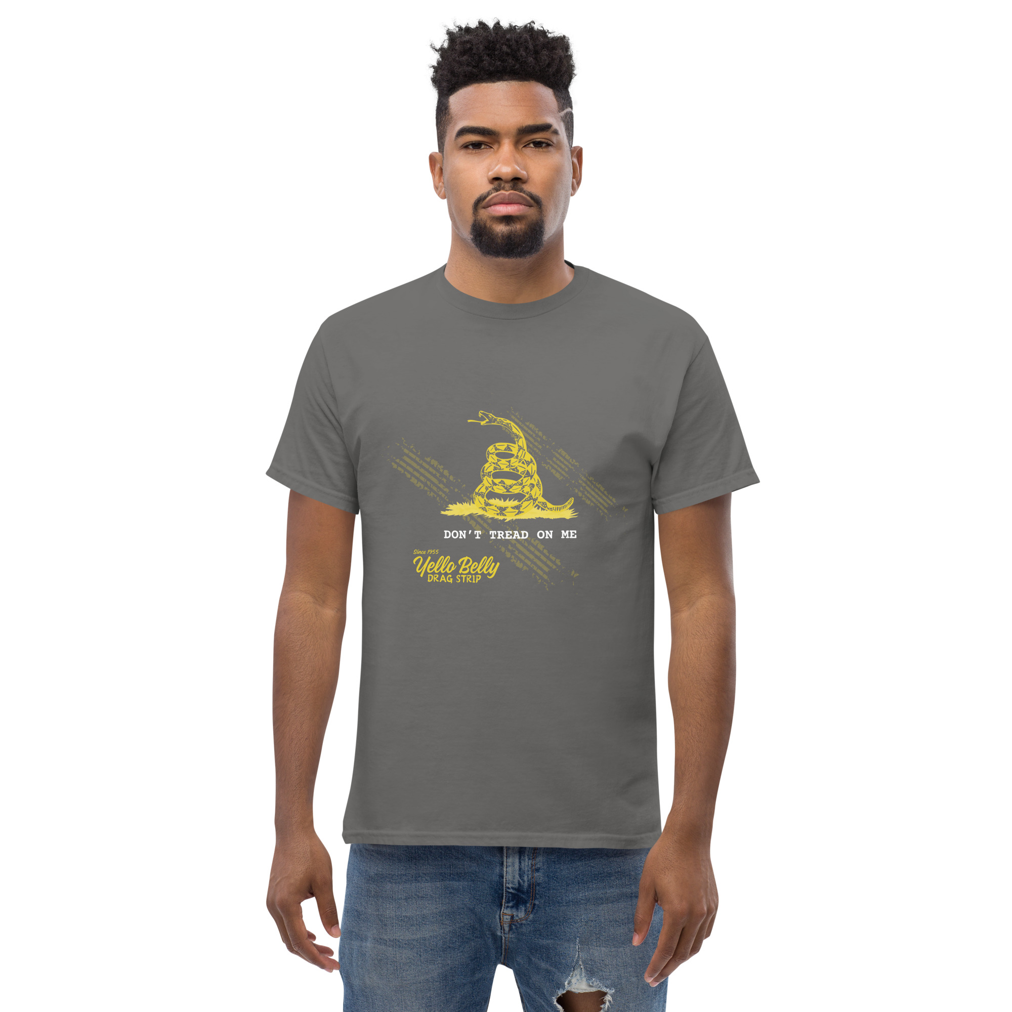 YB Don't Tread On Me Tee-Gold