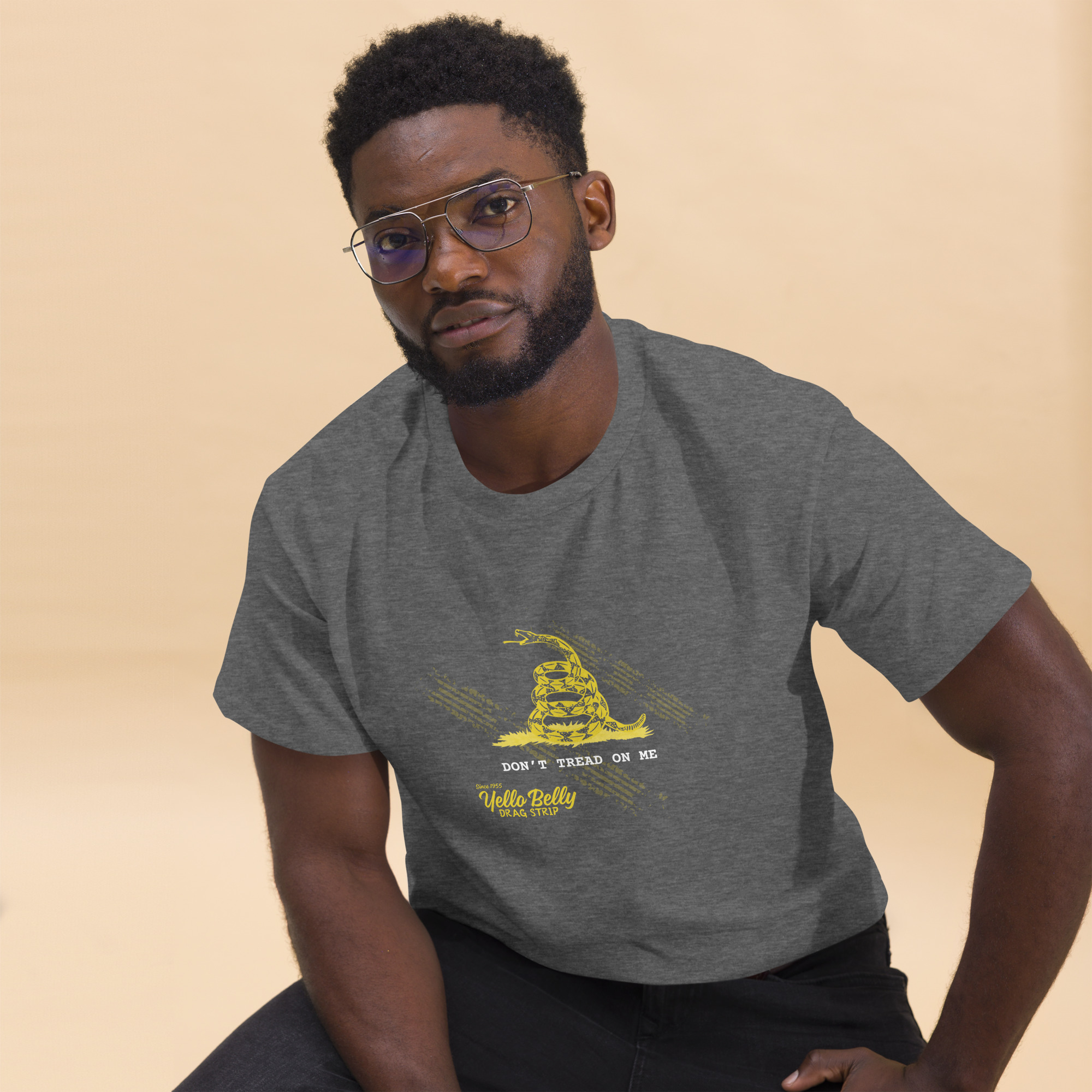 YB Don't Tread On Me Tee-Gold