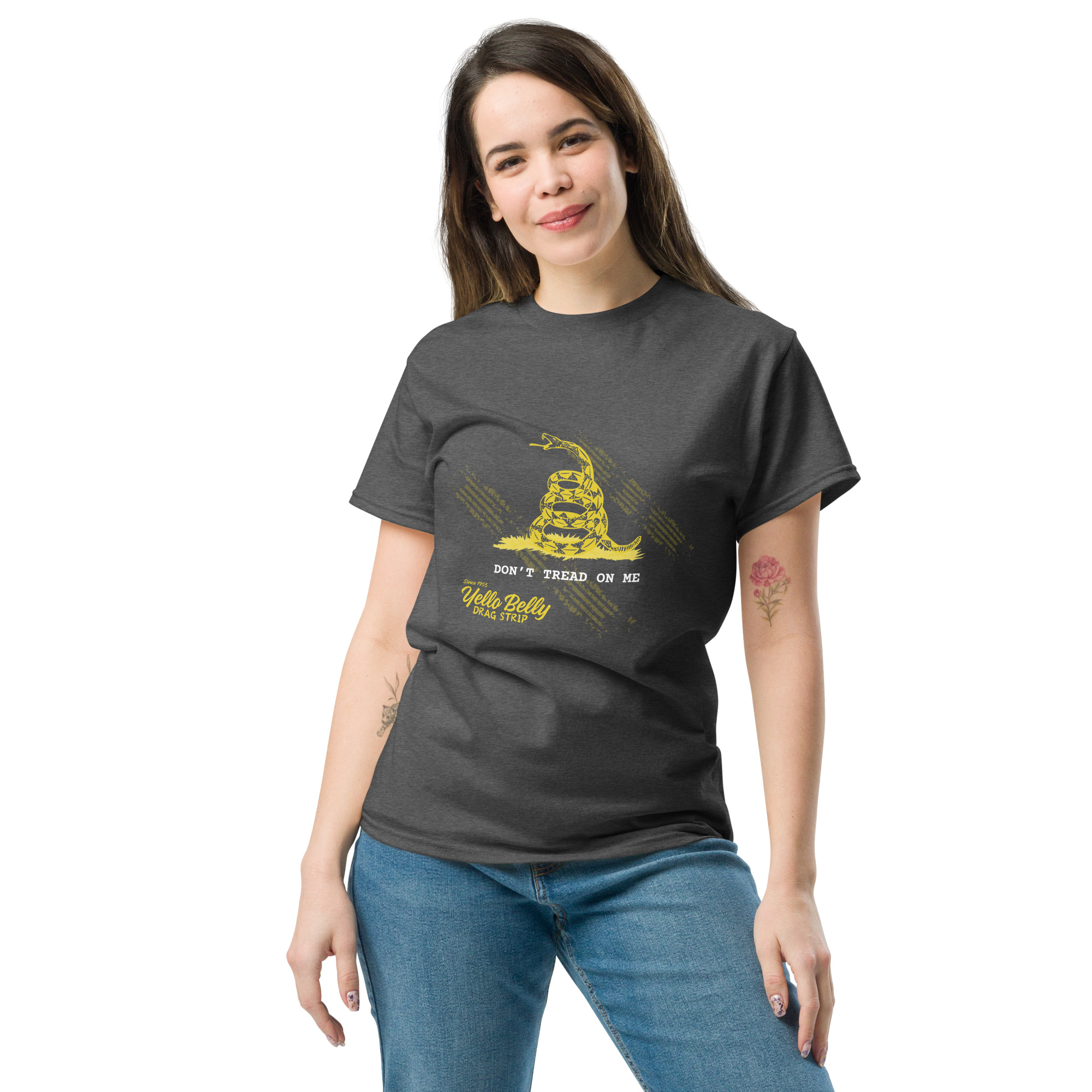 YB Don't Tread On Me Tee-Gold
