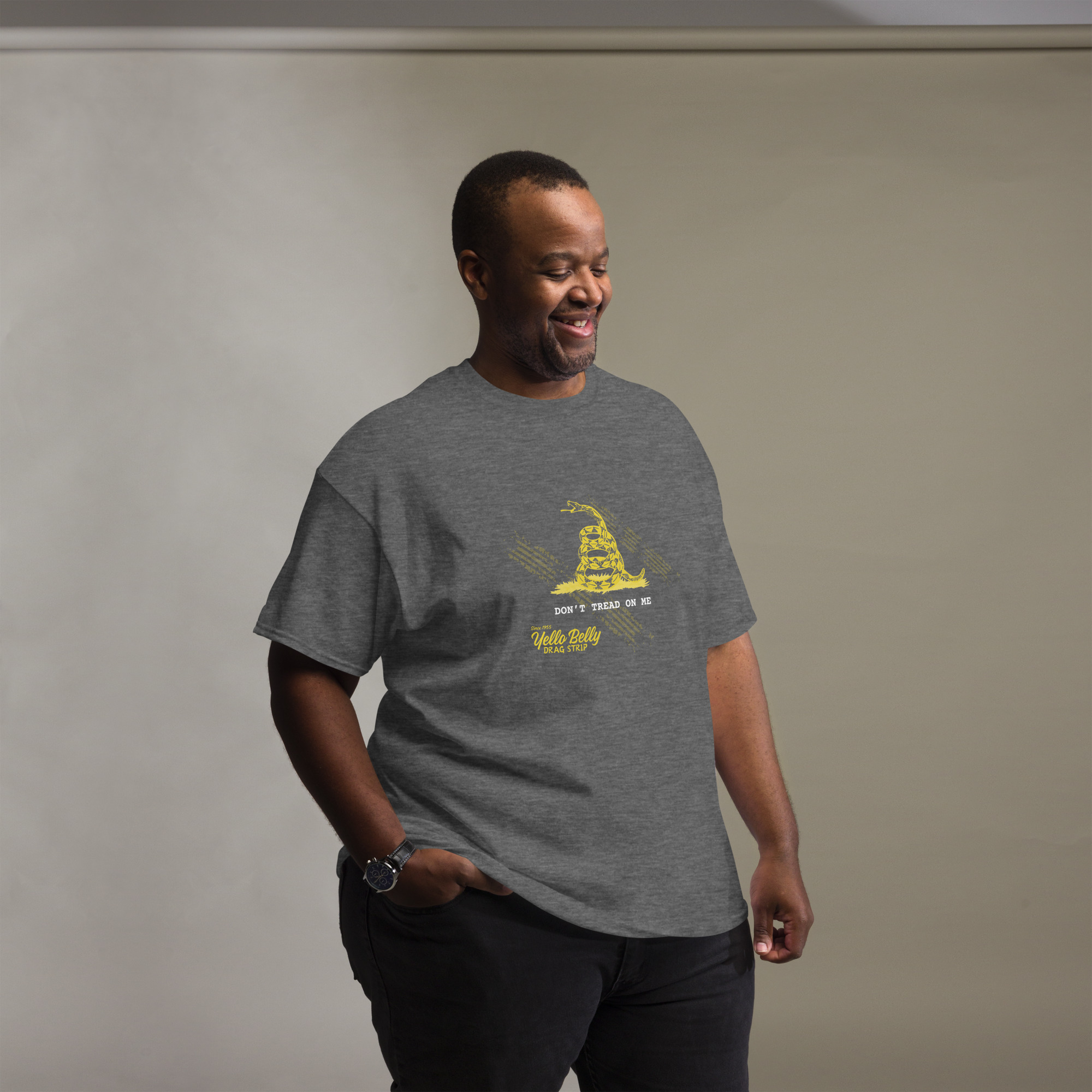 YB Don't Tread On Me Tee-Gold